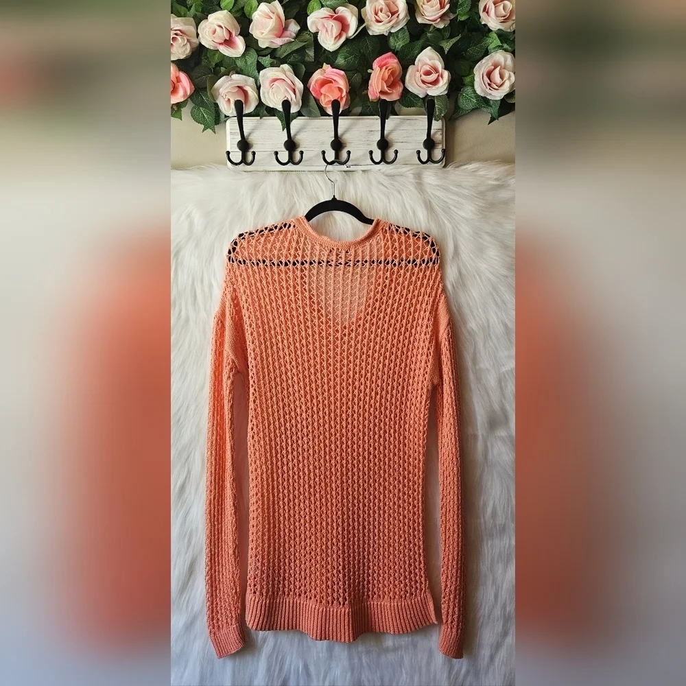 Hampshire Studio Vintage Extra Long Crochet Sweater - Picture 3 of 6